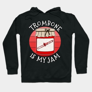 Trombone Is My Jam Trombonist Brass Musician Funny Hoodie